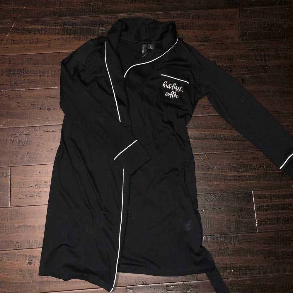 But first, coffee robe